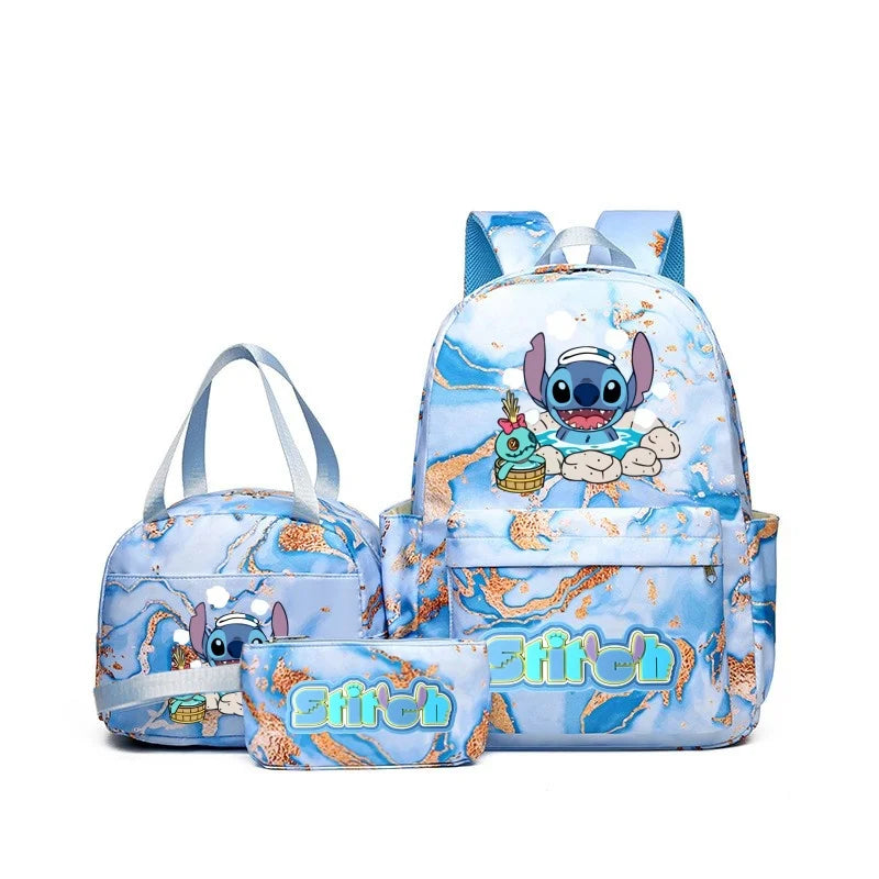 Lilo & Stitch • Kit 3PCS Mochila Impermeável Grande + FRETE GRÁTIS