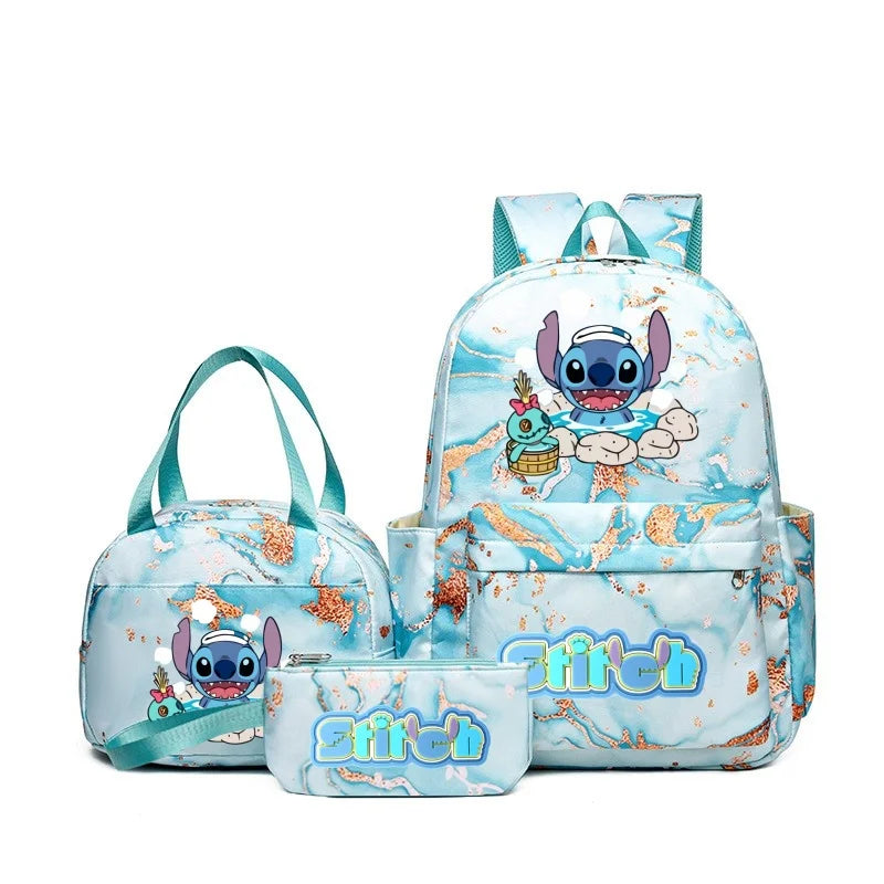 Lilo & Stitch • Kit 3PCS Mochila Impermeável Grande + FRETE GRÁTIS