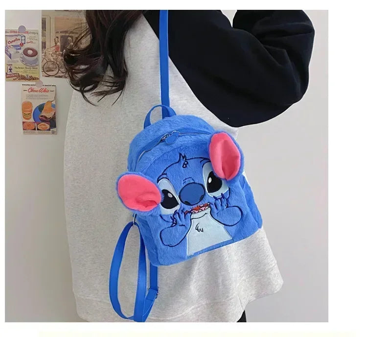 Mochila de Pelúcia Disney Stitch ORIGINAL• 1PC Mochila Pequena + FRETE GRÁTIS