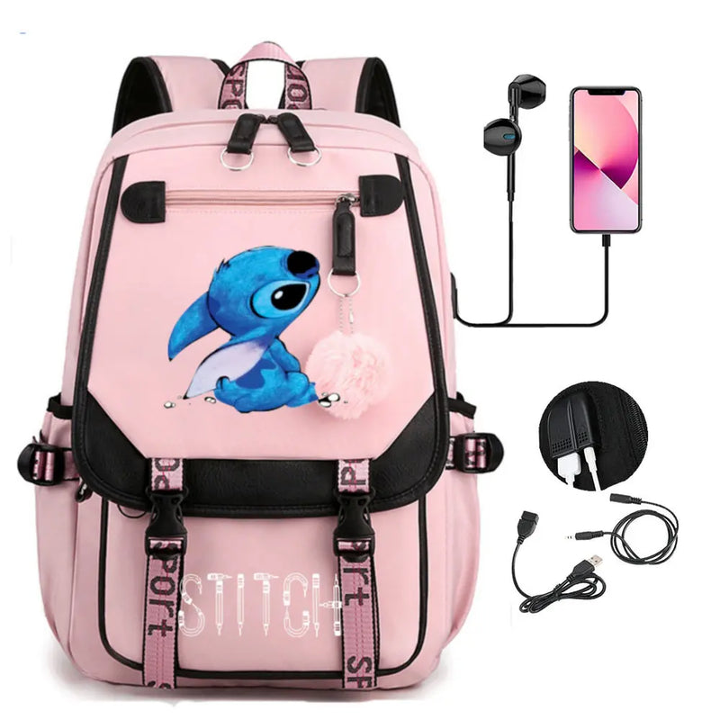 Mochila Infantil Stitch Disney Lilo & Stitch ORIGINAL • 1PC Mochila Grande + FRETE GRÁTIS