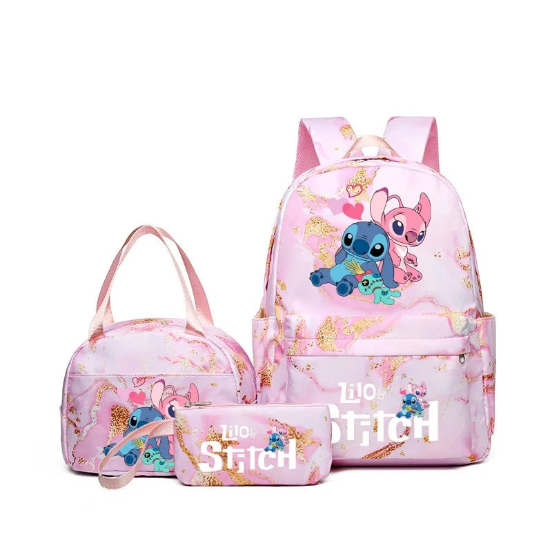 Lilo & Stitch • Kit 3PCS Mochila Impermeável Grande + FRETE GRÁTIS