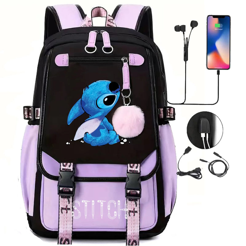 Mochila Infantil Stitch Disney Lilo & Stitch ORIGINAL • 1PC Mochila Grande + FRETE GRÁTIS