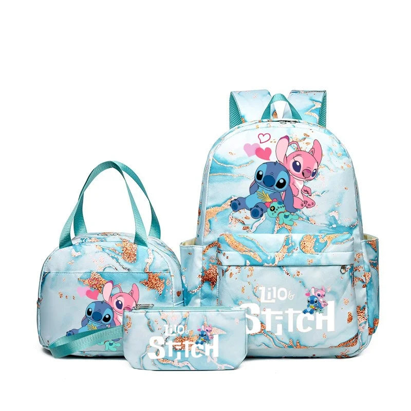 Lilo & Stitch • Kit 3PCS Mochila Impermeável Grande + FRETE GRÁTIS