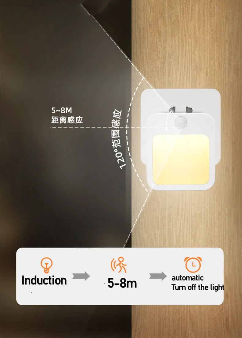 LumiSafe - Luz Noturna LED com Sensor de Movimento