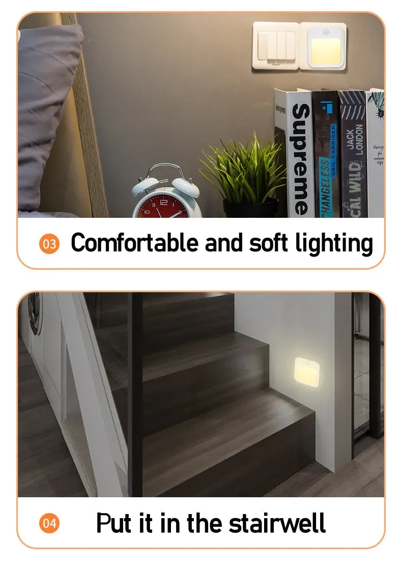 LumiSafe - Luz Noturna LED com Sensor de Movimento